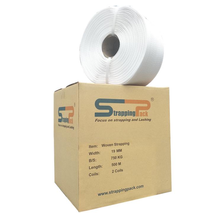 19mm x 750kg Polyester Woven Strapping