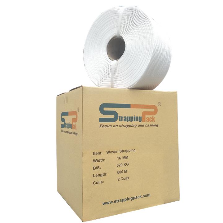 16mm x 620kg Polyester Woven Strapping