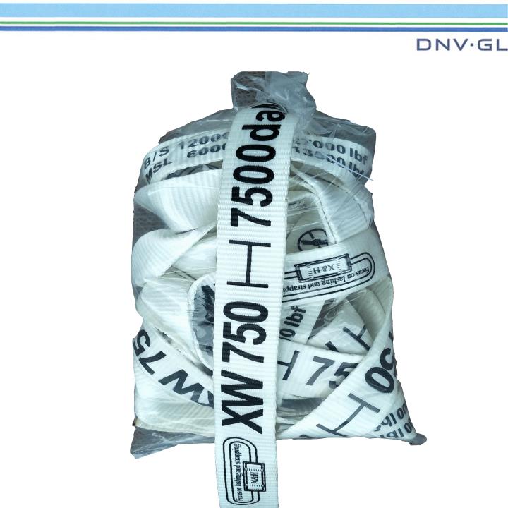 GL certificate 50mm x 7500 Kg Polyester Woven Lashing Strap